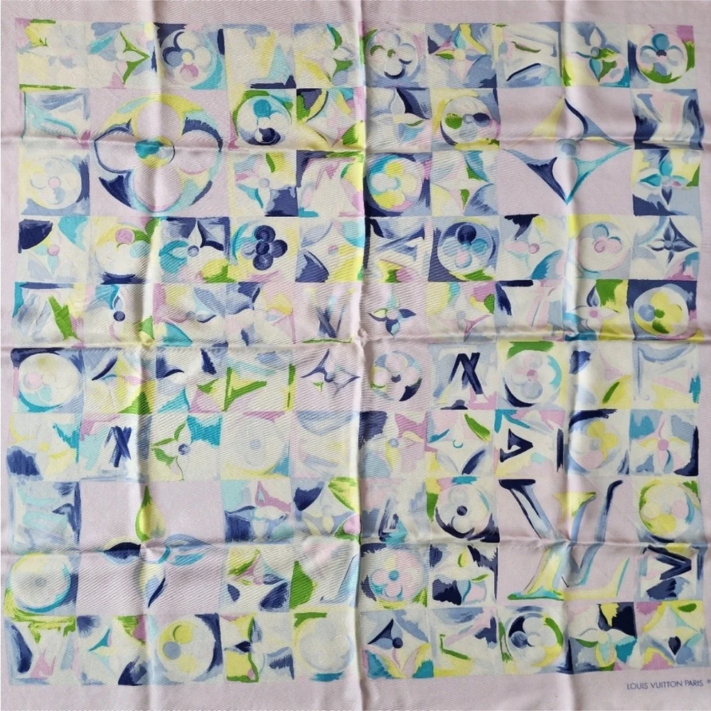 Louis Vuitton Multicolor Silk Scarf 33”